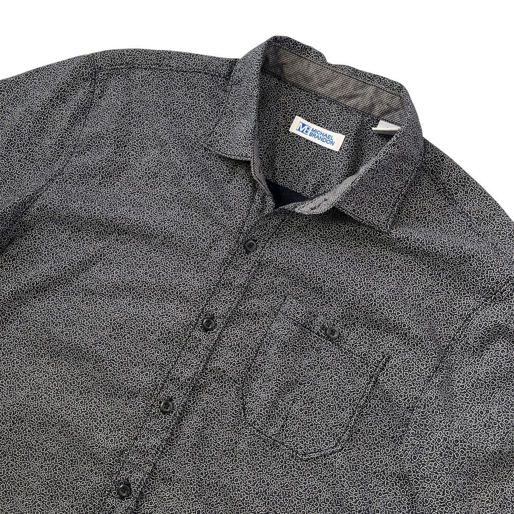 Michael Brandon Mens Patterned Casual Button Down‎ Shirt, Michael Brandon 527